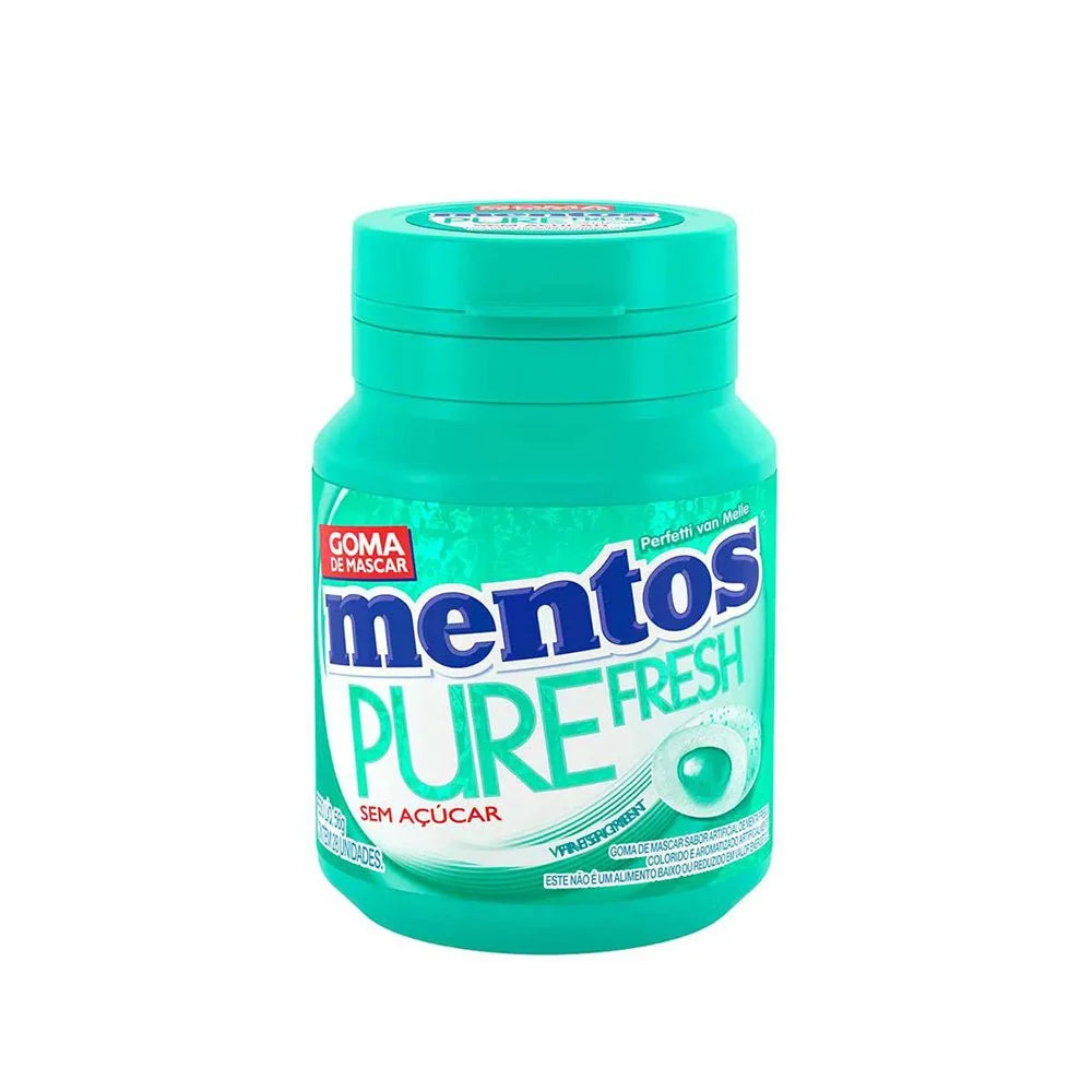Chiclete Mentos Pure Fresh Sem Açucar 28 unidades 56